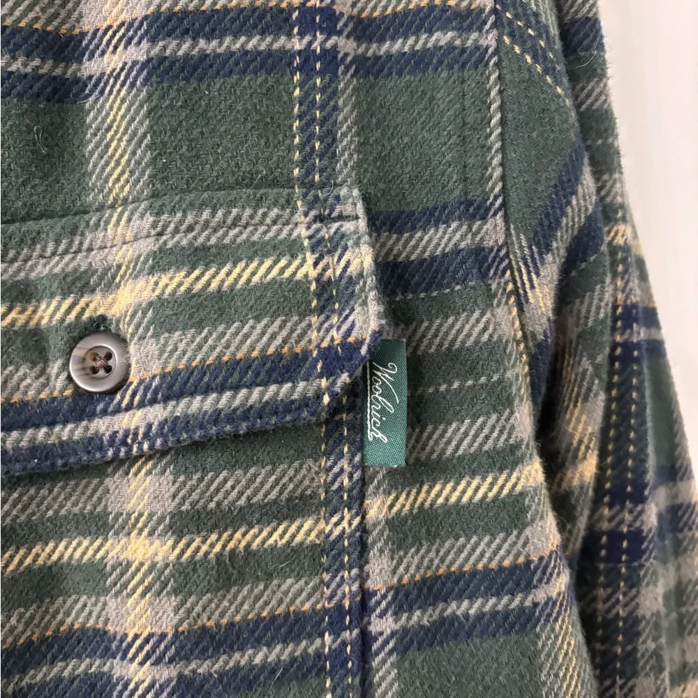 Woolrich Green Plaid Shirt Jacket